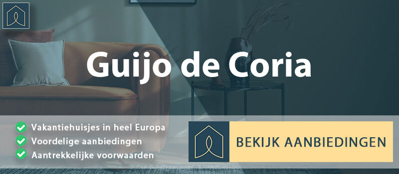 vakantiehuisjes-guijo-de-coria-extremadura-vergelijken