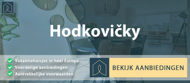 vakantiehuisjes-hodkovicky-praag-vergelijken