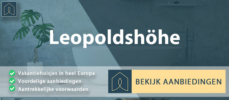 vakantiehuisjes-leopoldshohe-noordrijn-westfalen-vergelijken