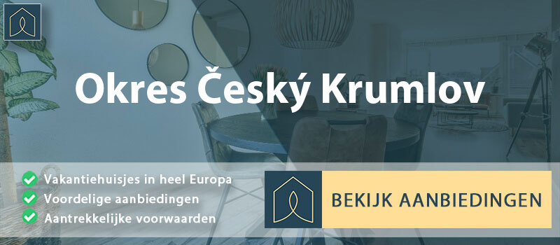 vakantiehuisjes-okres-cesky-krumlov-zuid-bohemen-vergelijken